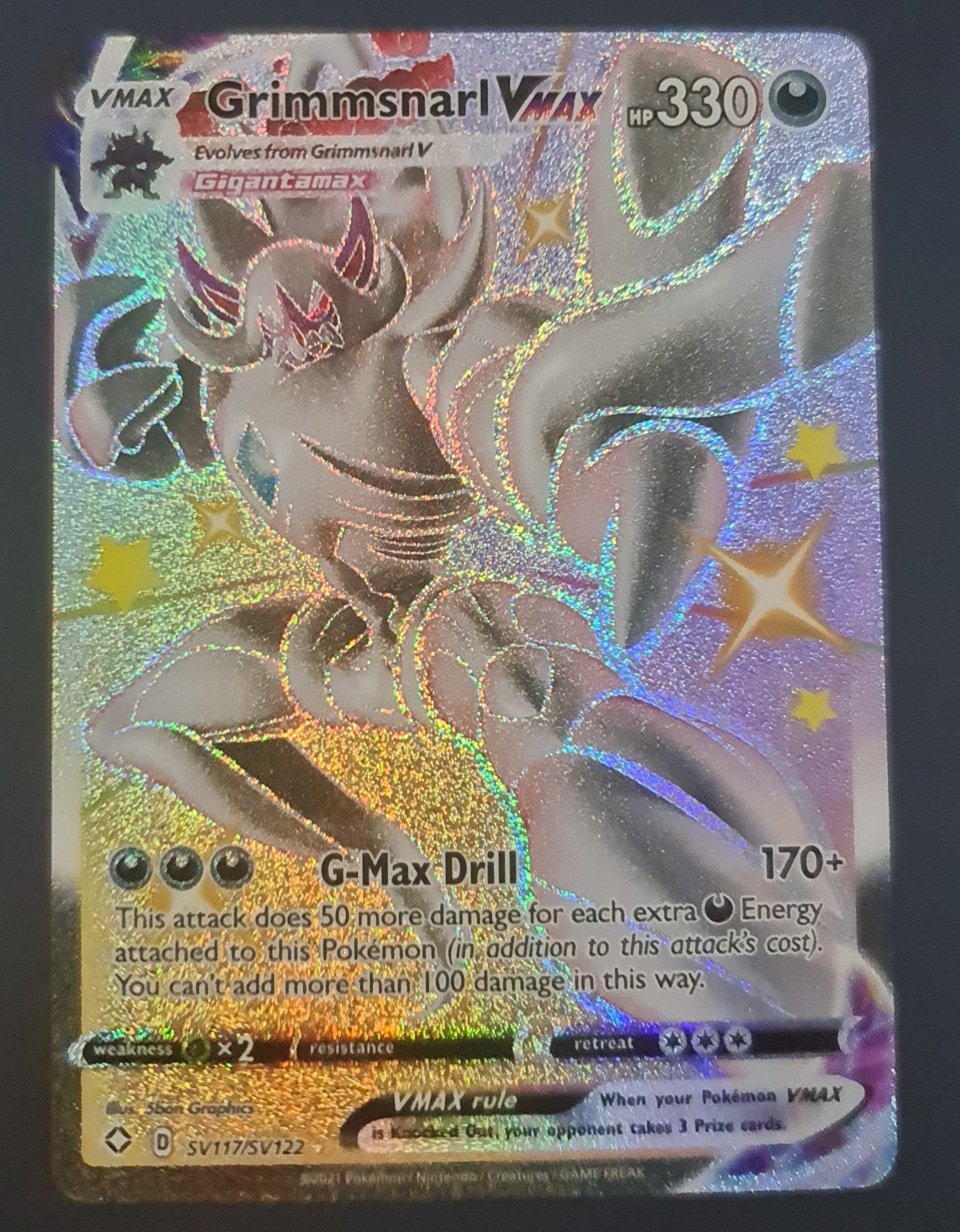 Shiny Grimmsnarl VMax SV117/SV122 Shining Fates  Trading Cards Pokemon,  Magic and Yu-Gi-Oh TCG Online Sales | Harlow