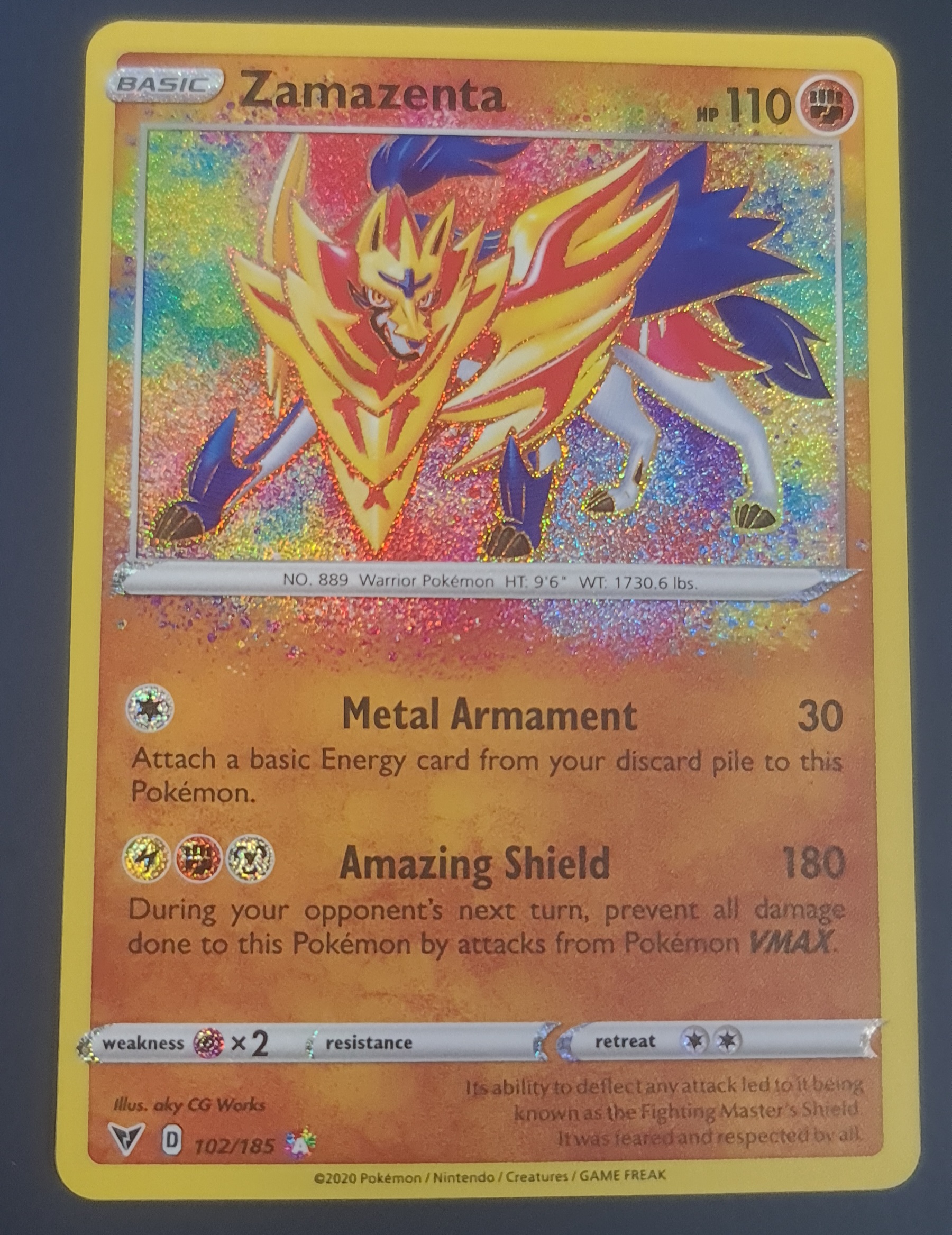 sword and shield vivid voltage rare cards 2020 Pokemon & 188 Full Art/pikachu Vmax Secret PSA 10 Graded Card [Fighting] Earthquake 120 This attack also does 20 damage to each of your Benched Pokemon Zamazenta - 102/185 - Amazing