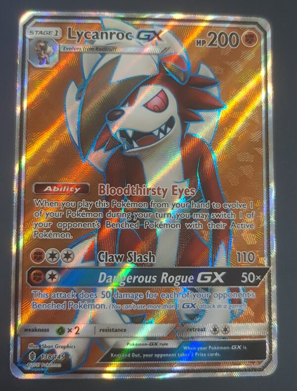 Lycanroc GX 138/145 Full Art (guardians rising)  Trading Cards Pokemon,  Magic and Yu-Gi-Oh TCG Online Sales | Harlow