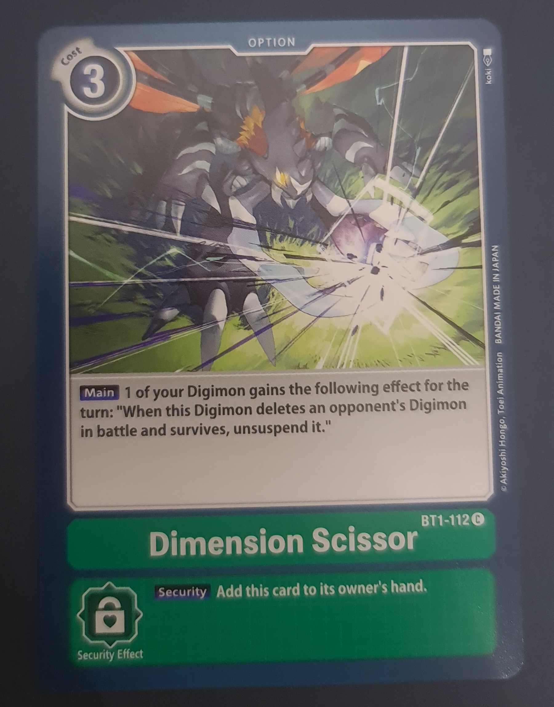 Dimension Scissor BT1-112 Common – Trading Cards Pokemon, Magic