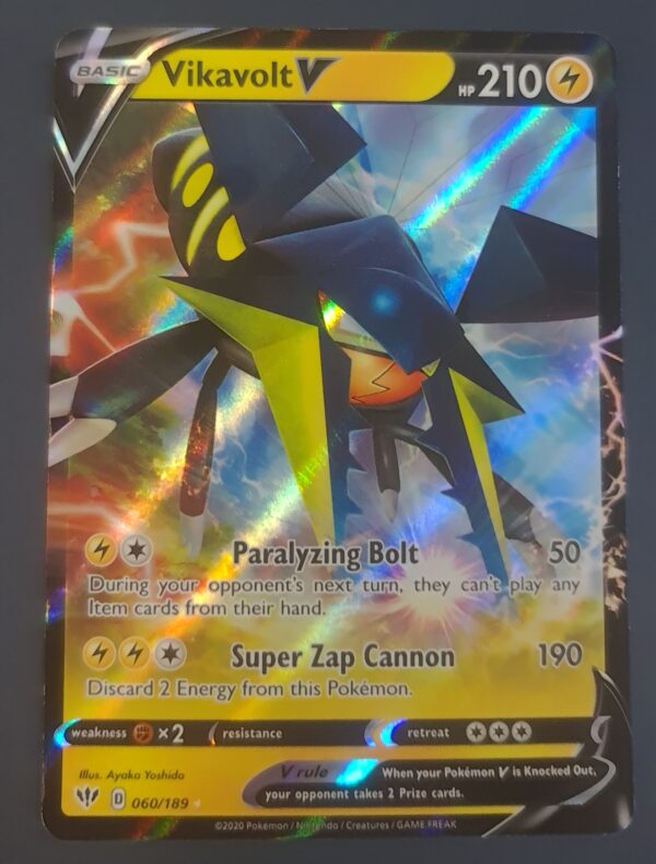 vikavolt v pokemon card value TCG: SWSH03: Darkness Ablaze (Full Art) 180/189 / Ultra Rare PSA 10 The item available is listed in the Title Vikavolt V Half Art 060/189