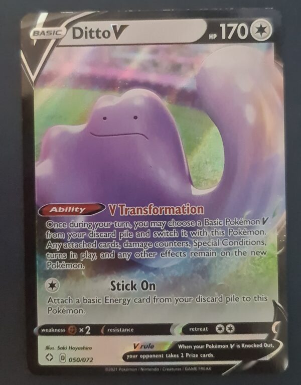 Ditto V 50/72 Half Art  Trading Cards Pokemon, Magic and Yu-Gi-Oh TCG  Online Sales | Harlow