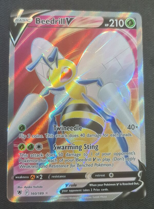 Beedrill V 160/189 Full Art Trading Cards Pokemon, Magic and Yu-Gi-Oh TCG Online Sales | Harlow Beedrill V 160/189 Full Art Trading Cards Pokemon, Magic and Yu-Gi-Oh TCG Online Sales | Harlow