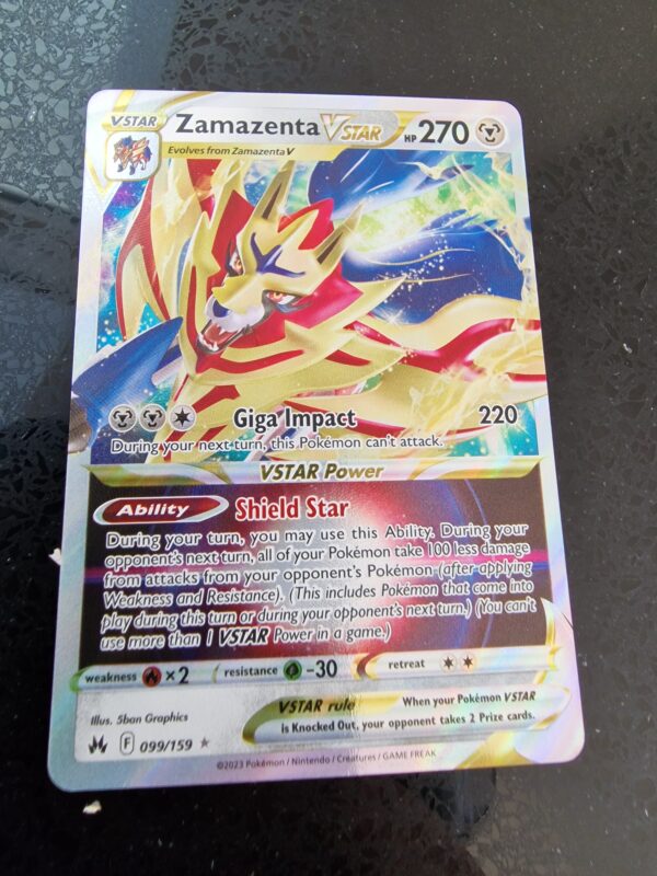 Zamazenta VStar F/A 099/159 Trading Cards Pokemon, Magic and Yu-Gi-Oh TCG Online Sales | Harlow Zamazenta VStar F/A 099/159 Trading Cards Pokemon, Magic and Yu-Gi-Oh TCG Online Sales | Harlow