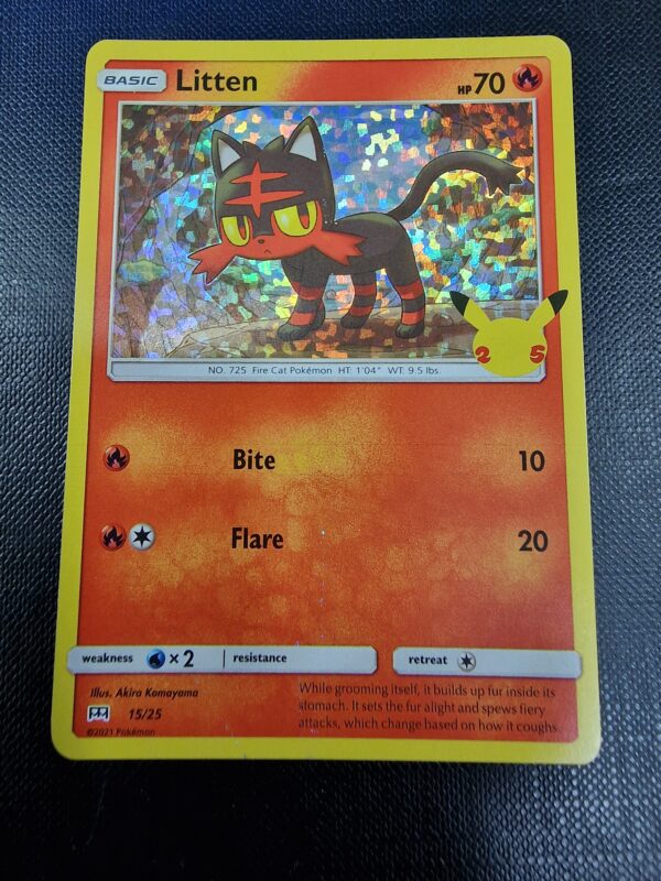 litten holographic card Litten [Fire] – (Holographic) • Pokemon Card