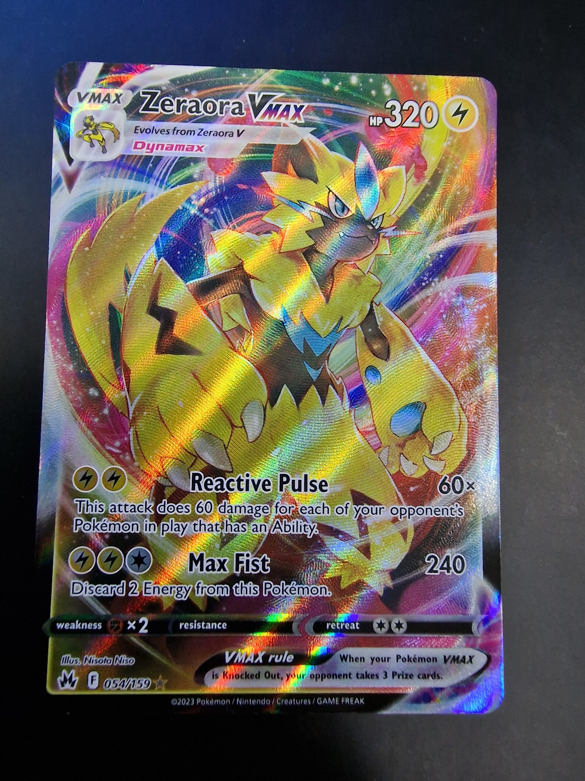 Zeraora VMax FA 054/159  Trading Cards Pokemon, Magic and Yu-Gi-Oh TCG  Online Sales | Harlow