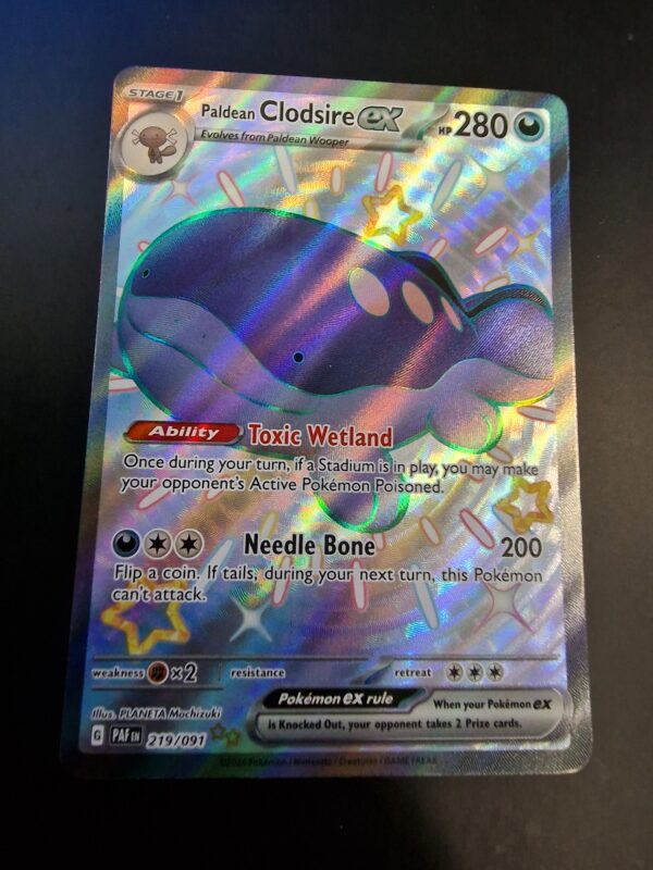Paldean Clodsire EX SUR 219/091  Trading Cards Pokemon, Magic and Yu-Gi-Oh  TCG Online Sales | Harlow
