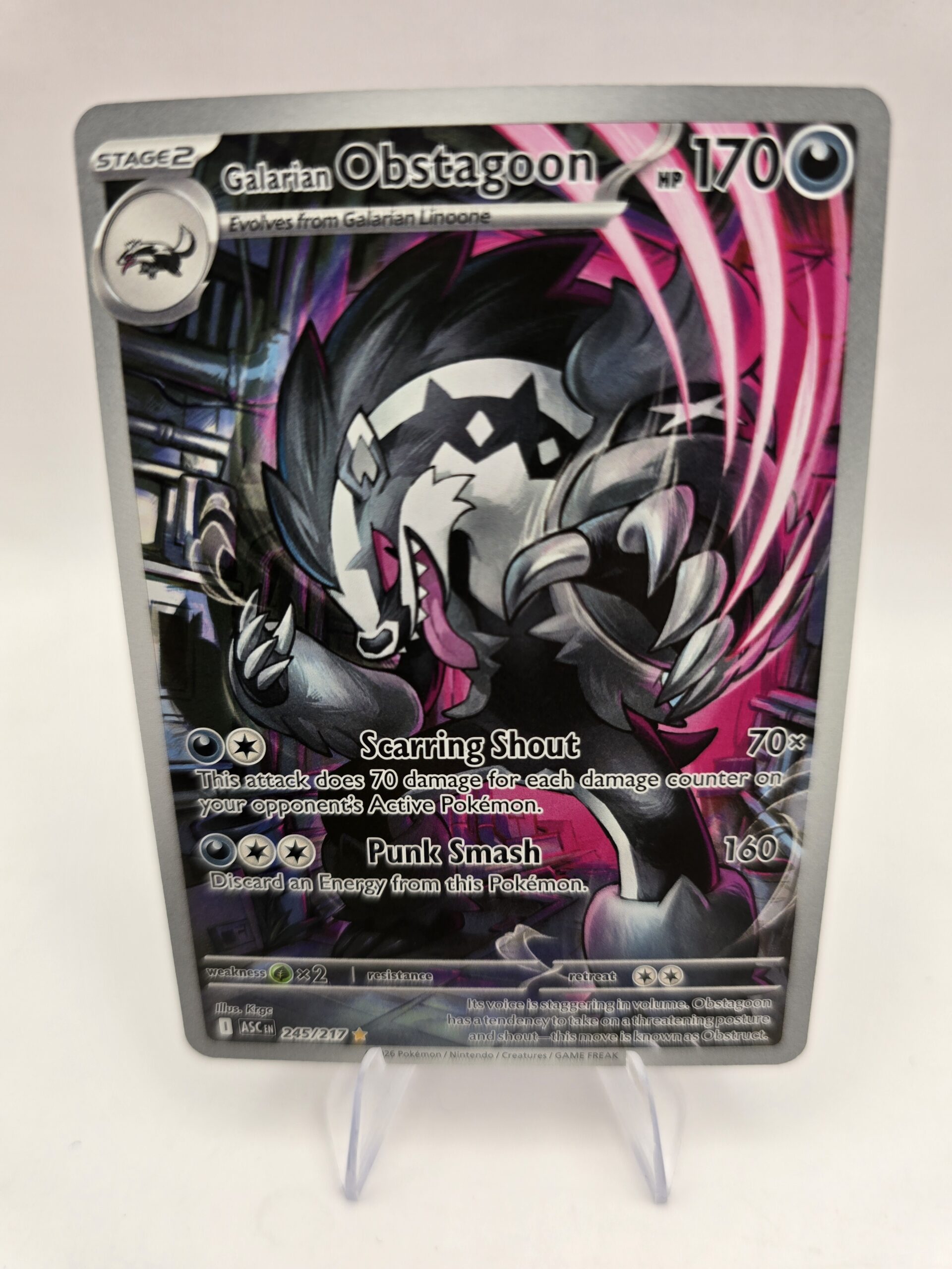 Galarian Obstagoon Alt Art 245/217
