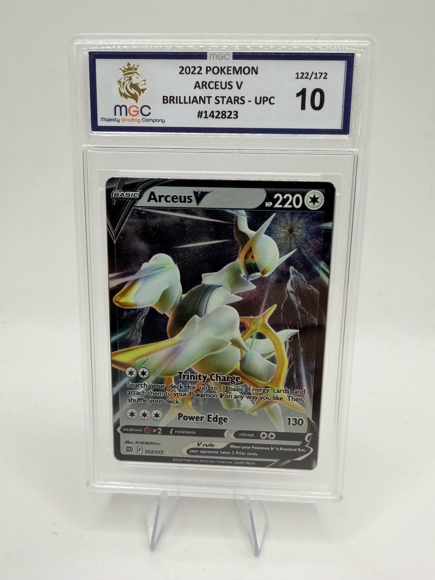 Arceus V METAL UPC Card 122/172 MGC 10